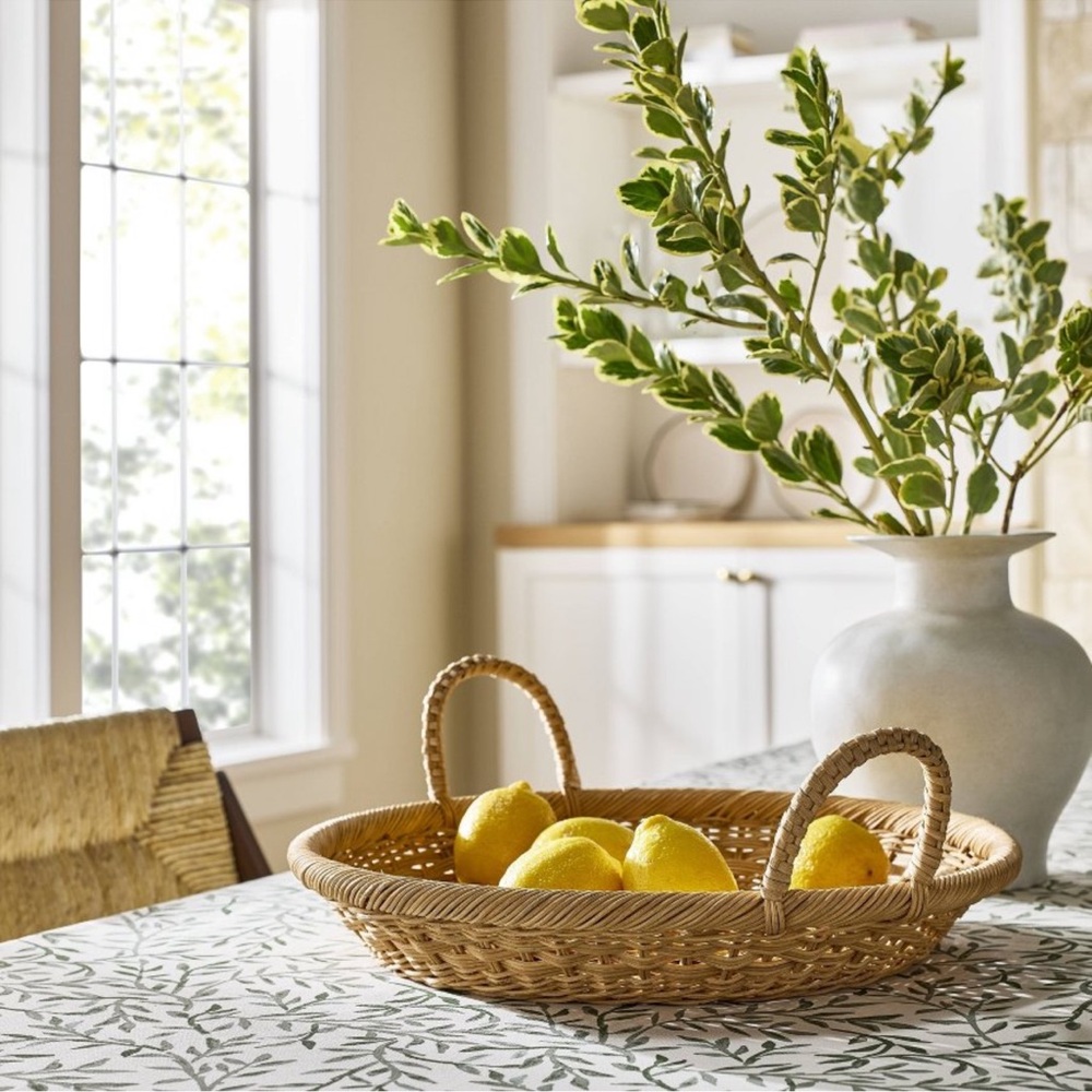 Round Tapered Rattan Tray from Threshold™ designed with Studio McGee.